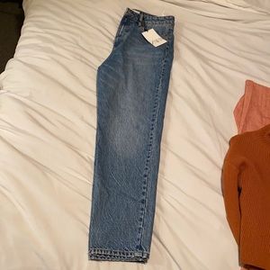 Zara high waisted mom jeans